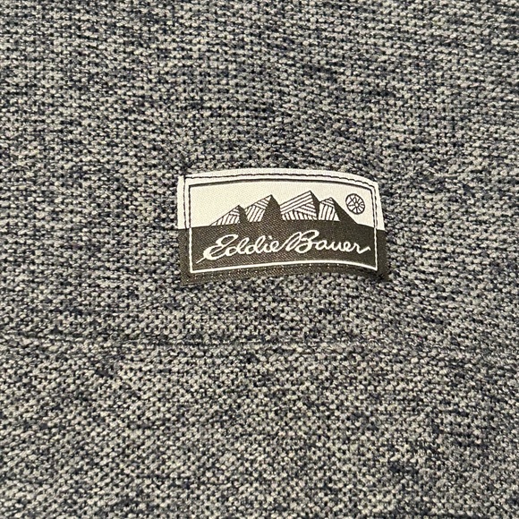 Eddie Bauer‎ Blue and Gray Button-Up Pullover L NWT - Picture 7 of 7